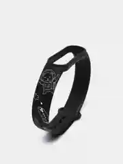 Коричневый силиконовый ремешок с принтом для Xiaomi Mi Band 7 / 3 / 4 / 5 / 6