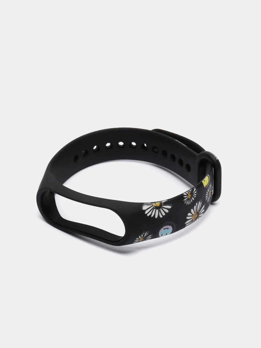 Шоколадный силиконовый ремешок с принтом для Xiaomi Mi Band 7 / 3 / 4 / 5 / 6