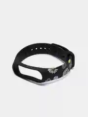 Шоколадный силиконовый ремешок с принтом для Xiaomi Mi Band 7 / 3 / 4 / 5 / 6