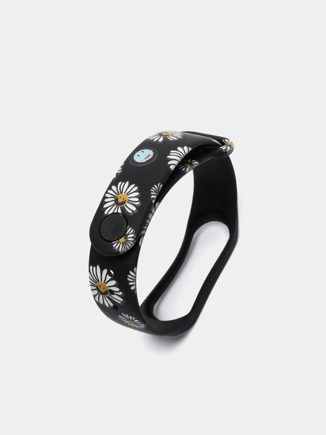 Шоколадный силиконовый ремешок с принтом для Xiaomi Mi Band 7 / 3 / 4 / 5 / 6