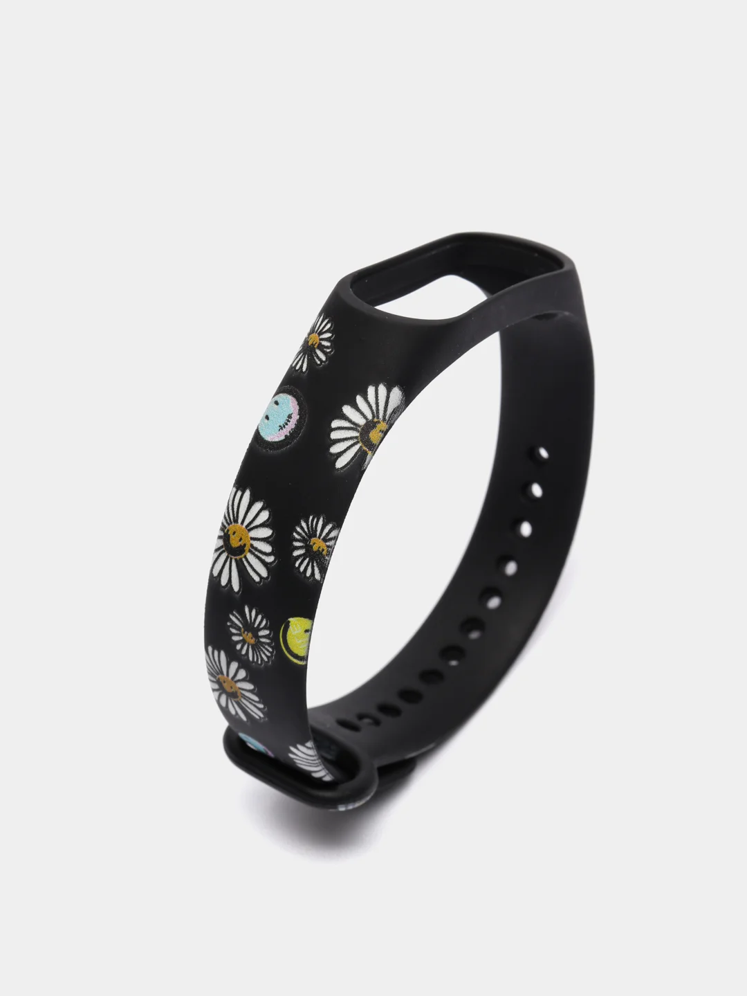 Шоколадный силиконовый ремешок с принтом для Xiaomi Mi Band 7 / 3 / 4 / 5 / 6