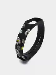Шоколадный силиконовый ремешок с принтом для Xiaomi Mi Band 7 / 3 / 4 / 5 / 6