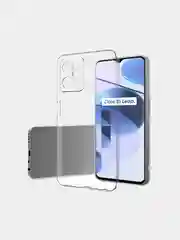 Чехол на Realme 9i, силиконовый, прозрачный, с защитой камеры