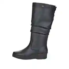 Черный сапоги зимние женские Rieker, из натуральной кожи с мембраной