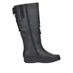 Черный сапоги зимние женские Rieker, из натуральной кожи с мембраной