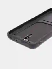 Черный чехол Samsung Galaxy A23, Самсунг Галакси А23 силиконовый с карманом для карты
