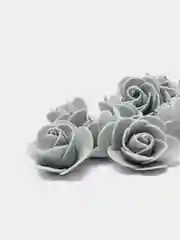 Серый бутон розы из фоамирана, 15 штук