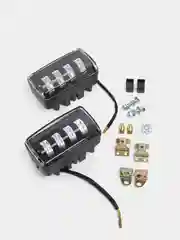 Фары противотуманные, ПТФ, LED, универсальные, 4 линзы, 50W