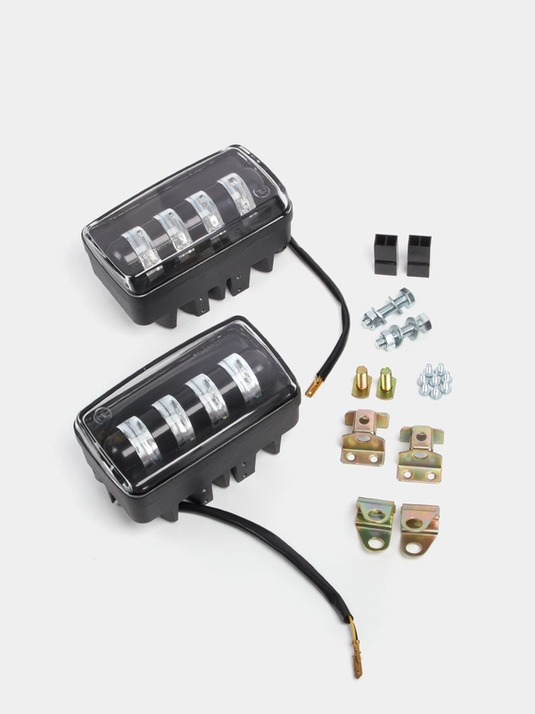 Фары противотуманные, ПТФ, LED, универсальные, 4 линзы, 50W
