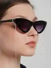 Серебряный цепочка для очков