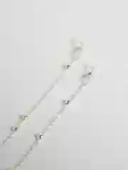 Серебряный цепочка для очков