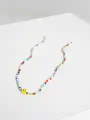 Желтый бисерные бусы для маски