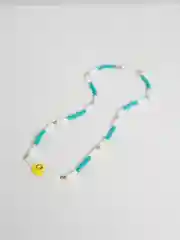Бирюзовый бисерные бусы для маски