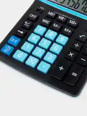 Калькулятор настольный BRAUBERG EXTRA COLOR-12-BKBU, черно-голубой, 206 x 155 мм, 250476