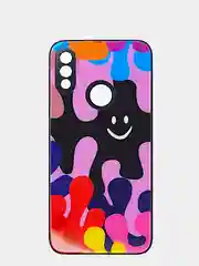 Тёмно-розовый чехол Xiaomi Redmi Note 7, Redmi Note 7 Pro твердый пластиковый глянцевый под стекло