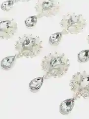 Серебряный кабошон ювелирная серединка для бантика с капелькой