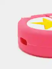 Тёмно-розовый чехол для беспроводных наушников Apple AirPods 1, 2, с карабином, силиконовый