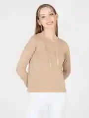 Карамельный лонгслив женский, с длинным рукавом
