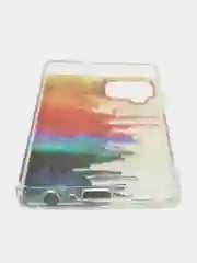 Индиго чехол прозрачный с рисунком Samsung Galaxy A22 4G, M22, M32, Самсунг Галакси А22, М22, М32