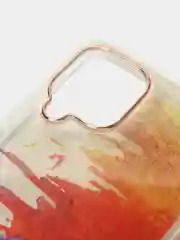 Индиго чехол прозрачный с рисунком Samsung Galaxy A22 4G, M22, M32, Самсунг Галакси А22, М22, М32
