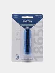 Аккумулятор-батарейка Smartbuy 18650 Li-Ion, 2200 mAh