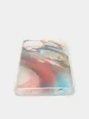 Красный чехол прозрачный с рисунком Samsung Galaxy A22 4G, M22, M32, Самсунг Галакси А22, М22, М32