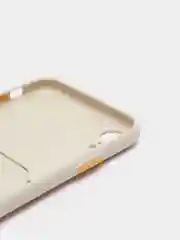 Светло-бежевый чехол для iPhone XR, 11, 12 Pro Max, с карманом для карты
