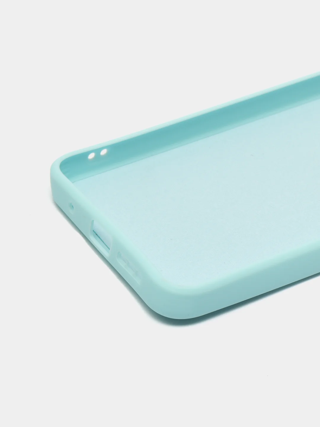 Голубой чехол на Xiaomi Redmi 9T c бархатистым покрытием внутри