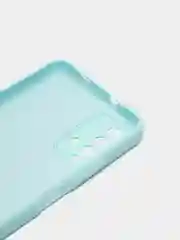 Голубой чехол на Xiaomi Redmi 9T c бархатистым покрытием внутри