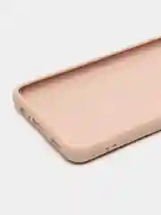 Молочный чехол на Samsung А12 с бархатистым покрытием внутри