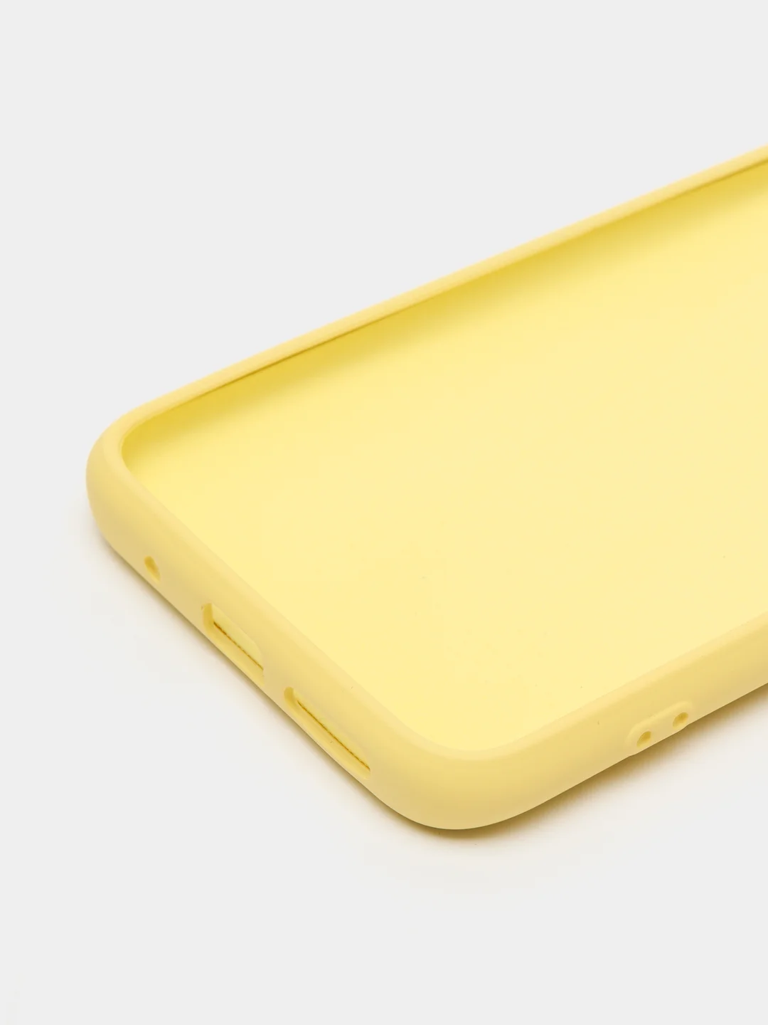 Желтый чехол на Xiaomi Redmi 10 New, c бархатистым покрытием внутри