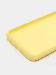 Желтый чехол на Xiaomi Redmi 10 New, c бархатистым покрытием внутри