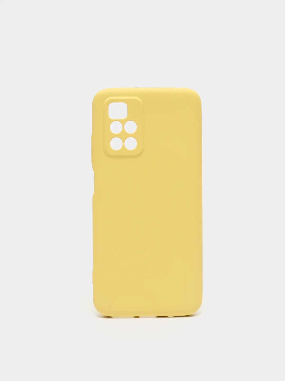 Желтый чехол на Xiaomi Redmi 10 New, c бархатистым покрытием внутри