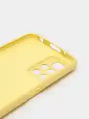 Желтый чехол на Xiaomi Redmi 10 New, c бархатистым покрытием внутри