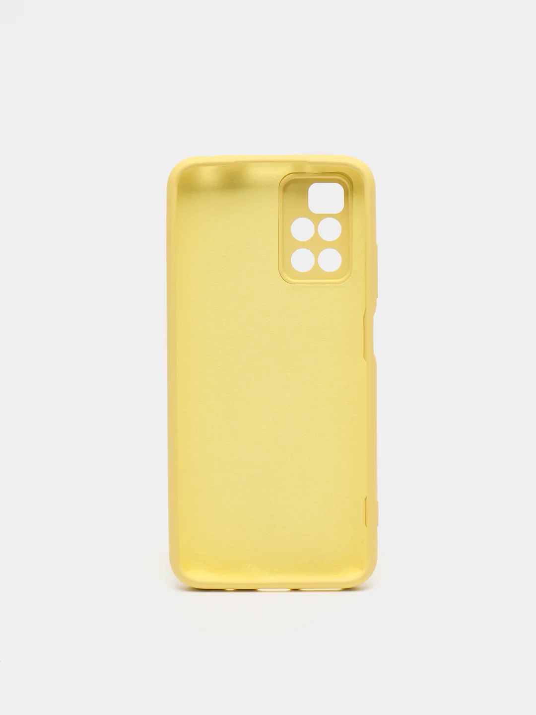 Желтый чехол на Xiaomi Redmi 10 New, c бархатистым покрытием внутри