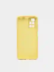 Желтый чехол на Xiaomi Redmi 10 New, c бархатистым покрытием внутри
