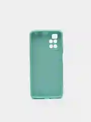 Бирюзовый чехол на Xiaomi Redmi 10 New, c бархатистым покрытием внутри