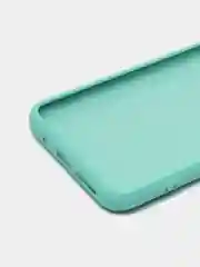 Бирюзовый чехол на Xiaomi Redmi 10 New, c бархатистым покрытием внутри