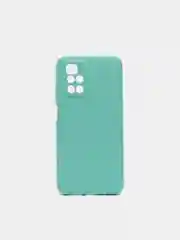 Бирюзовый чехол на Xiaomi Redmi 10 New, c бархатистым покрытием внутри