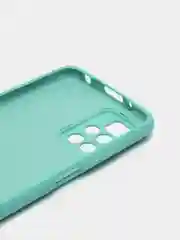 Бирюзовый чехол на Xiaomi Redmi 10 New, c бархатистым покрытием внутри