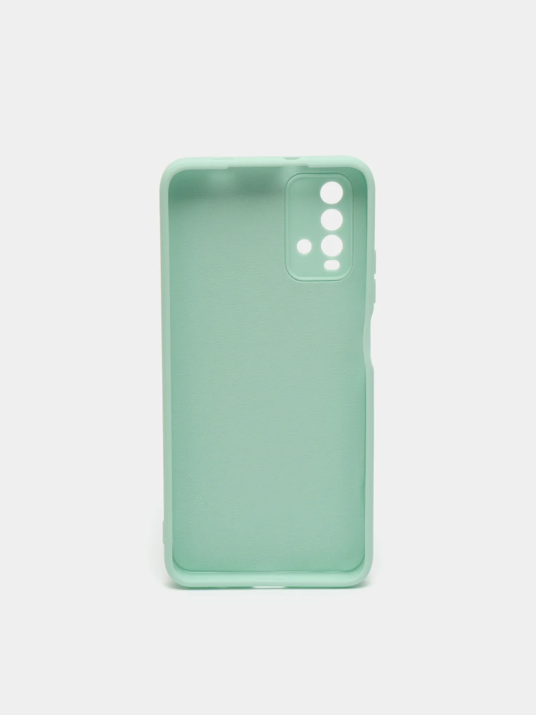 Мятный чехол на Xiaomi Redmi 9T c бархатистым покрытием внутри