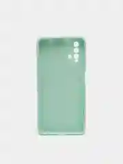 Мятный чехол на Xiaomi Redmi 9T c бархатистым покрытием внутри
