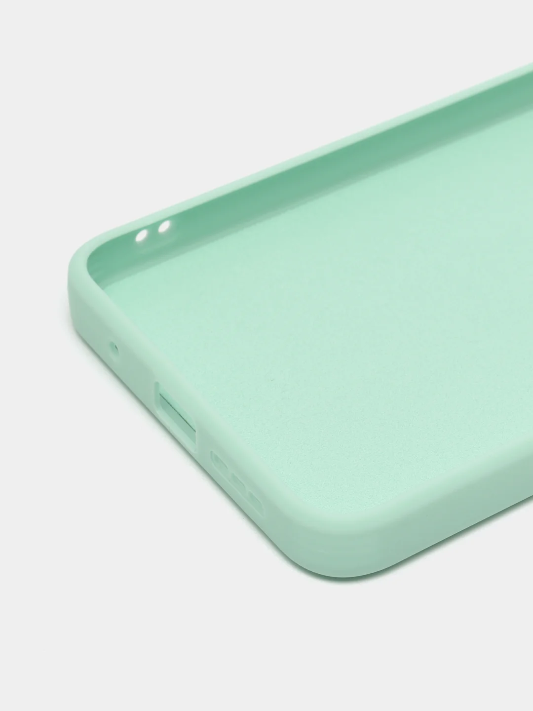 Мятный чехол на Xiaomi Redmi 9T c бархатистым покрытием внутри