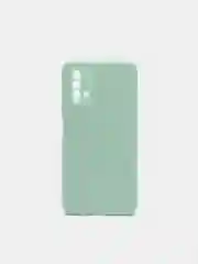 Мятный чехол на Xiaomi Redmi 9T c бархатистым покрытием внутри