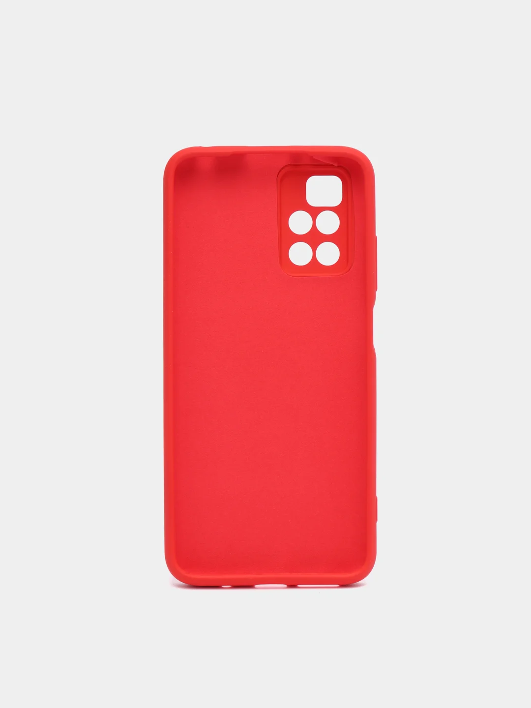 Красный чехол на Xiaomi Redmi 10 New, c бархатистым покрытием внутри