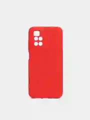 Красный чехол на Xiaomi Redmi 10 New, c бархатистым покрытием внутри