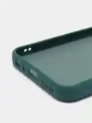 Тёмно-зелёный чехол на Хiaomi redmi note 8Т с бархатистым покрытием внутри