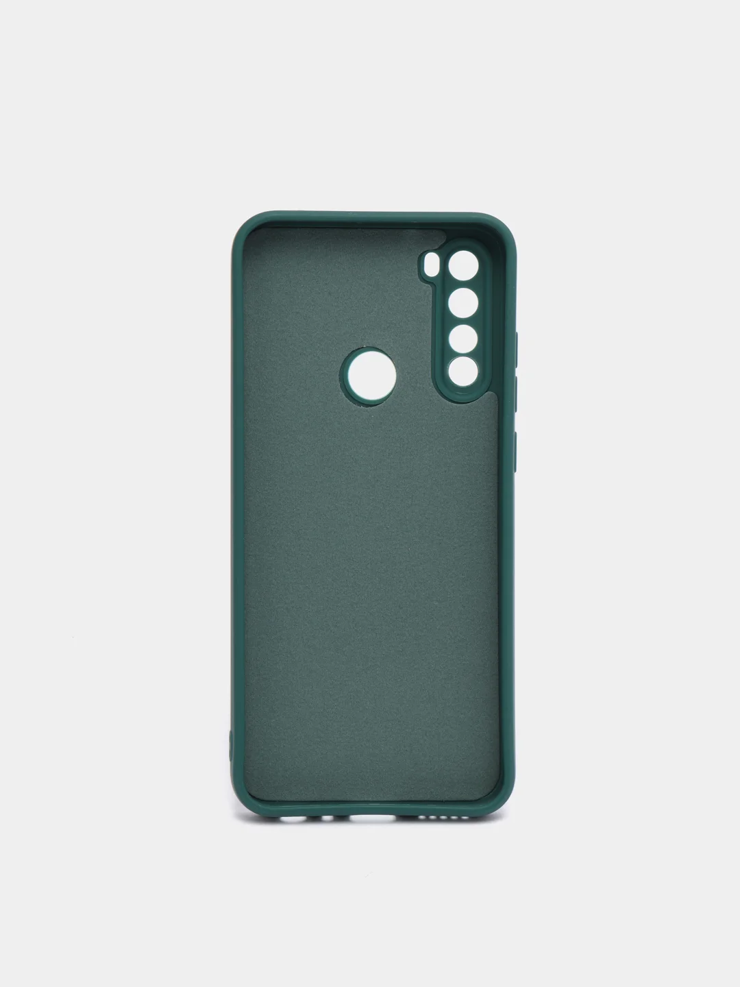 Тёмно-зелёный чехол на Хiaomi redmi note 8Т с бархатистым покрытием внутри