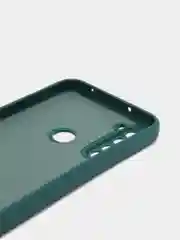 Тёмно-зелёный чехол на Хiaomi redmi note 8Т с бархатистым покрытием внутри
