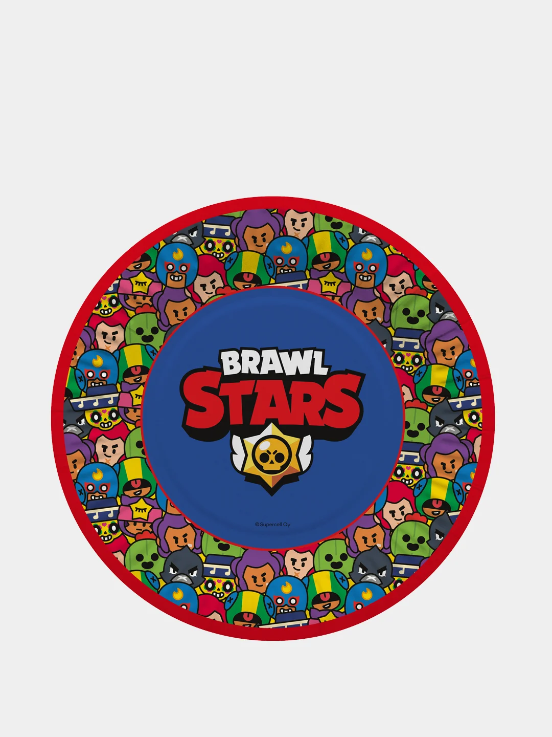 Тарелки одноразовые в стиле Brawl Stars, 23 см